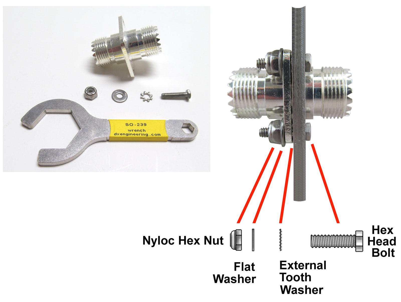 DX Engineering DXE-CGB-200 DX Engineering Coax Grounding Brackets