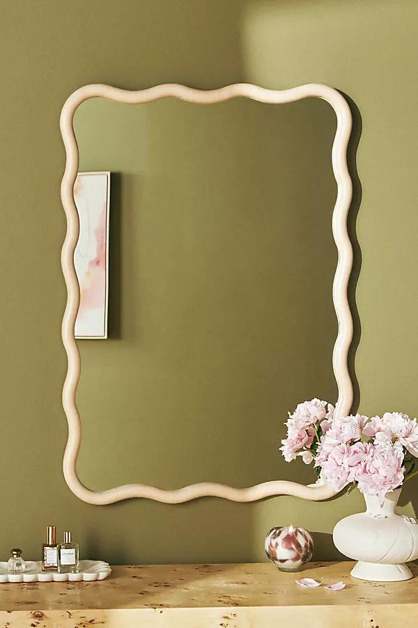 Avril Capiz Shell Wall Mirror - Anthropologie | Havenly