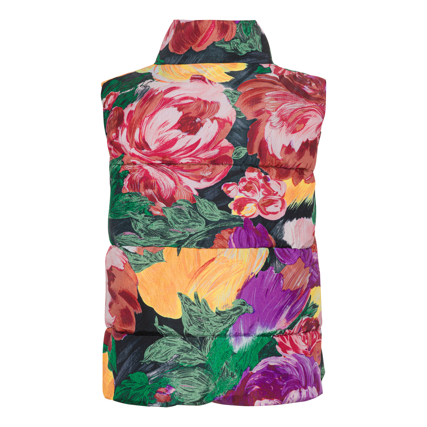 Heike - Painted Flowers - Recycled down vest with floral print - Molo