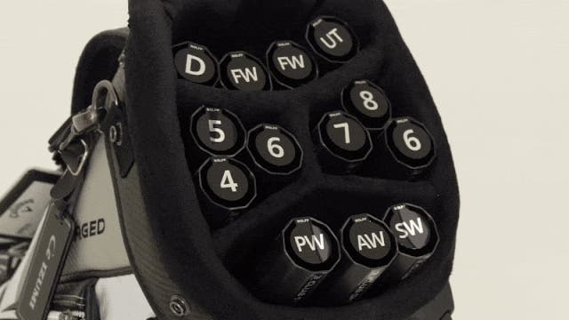 14本のクラブを個別に保護＆整理できるゴルフクラブケース！クラブ