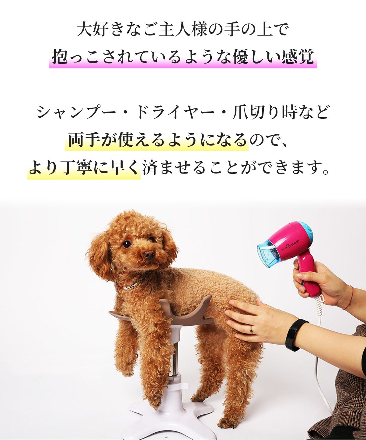 愛犬スタンド「サムソンサロン」が新しくなった！ペット専用美容チェア