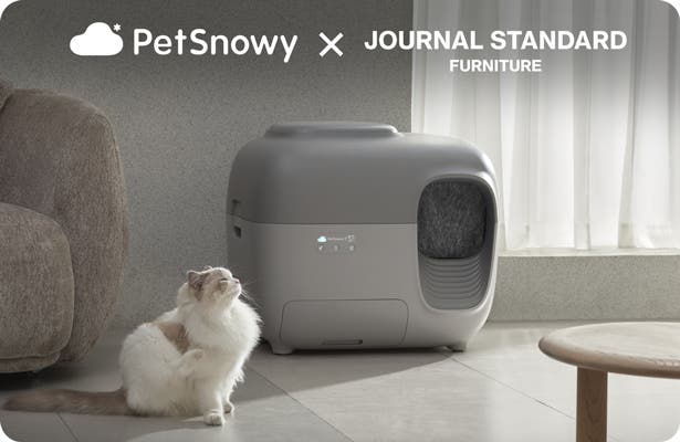 JSFとのコラボによる新色、ニオイを徹底的に遮断！PetSnowy全自動猫
