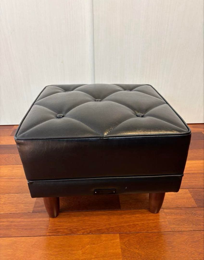 カリモク60オットマンスタンダードブラック カリモク60 / karimoku60 オットマン スタンダードブラック 中古