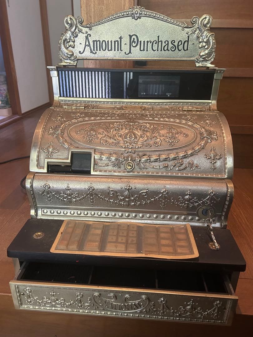 ま*さ様 ナショナル社製　レジスター NCR 2114 アンティーク NATIONAL AMOUNT PURCHASED アンティークレジスター 2114-1708