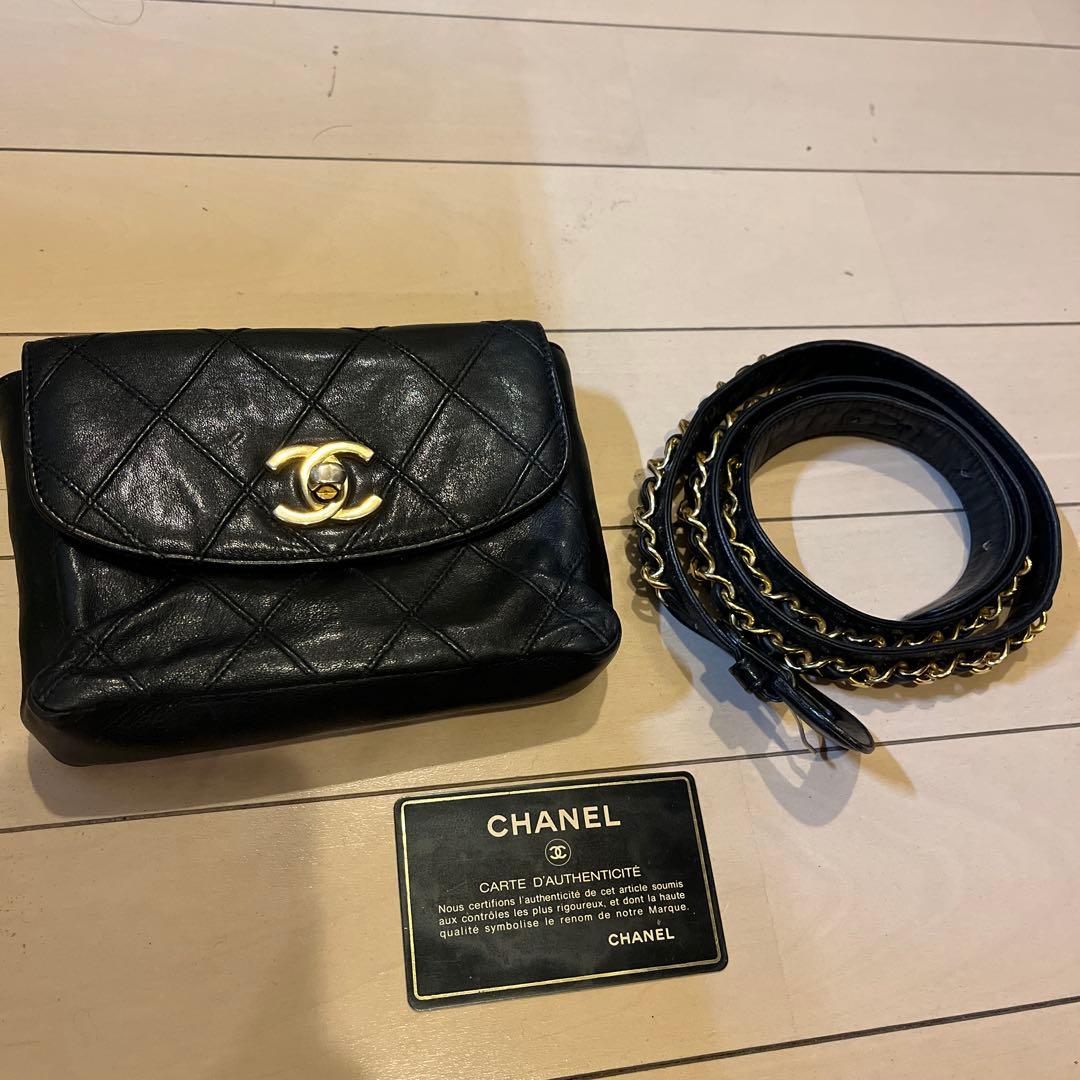CHANEL ビコローレ　ウエストポーチ　マトラッセ　ヴィンテージ シャネル(CHANEL) 中古 ヴィンテージ ボディバッグ・ウエストポーチ