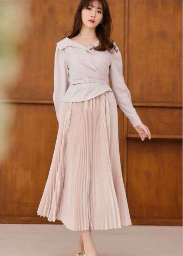 herlipto カシュクールシャツワンピース ストレッチツイル・カシュクールシャツワンピース/DoCLASSE