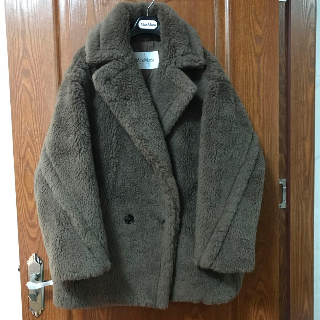 美品 MaxMara テディベア ショート コートXS 今年の2着目のコートはmaxmaraのテディベアショートコート