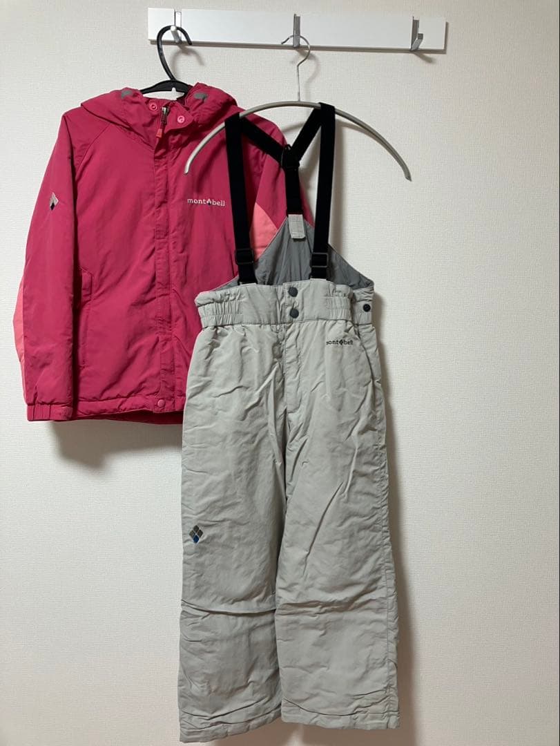 美品 モンベル mont-bell 子ども スキーウェア130 - メルカリ