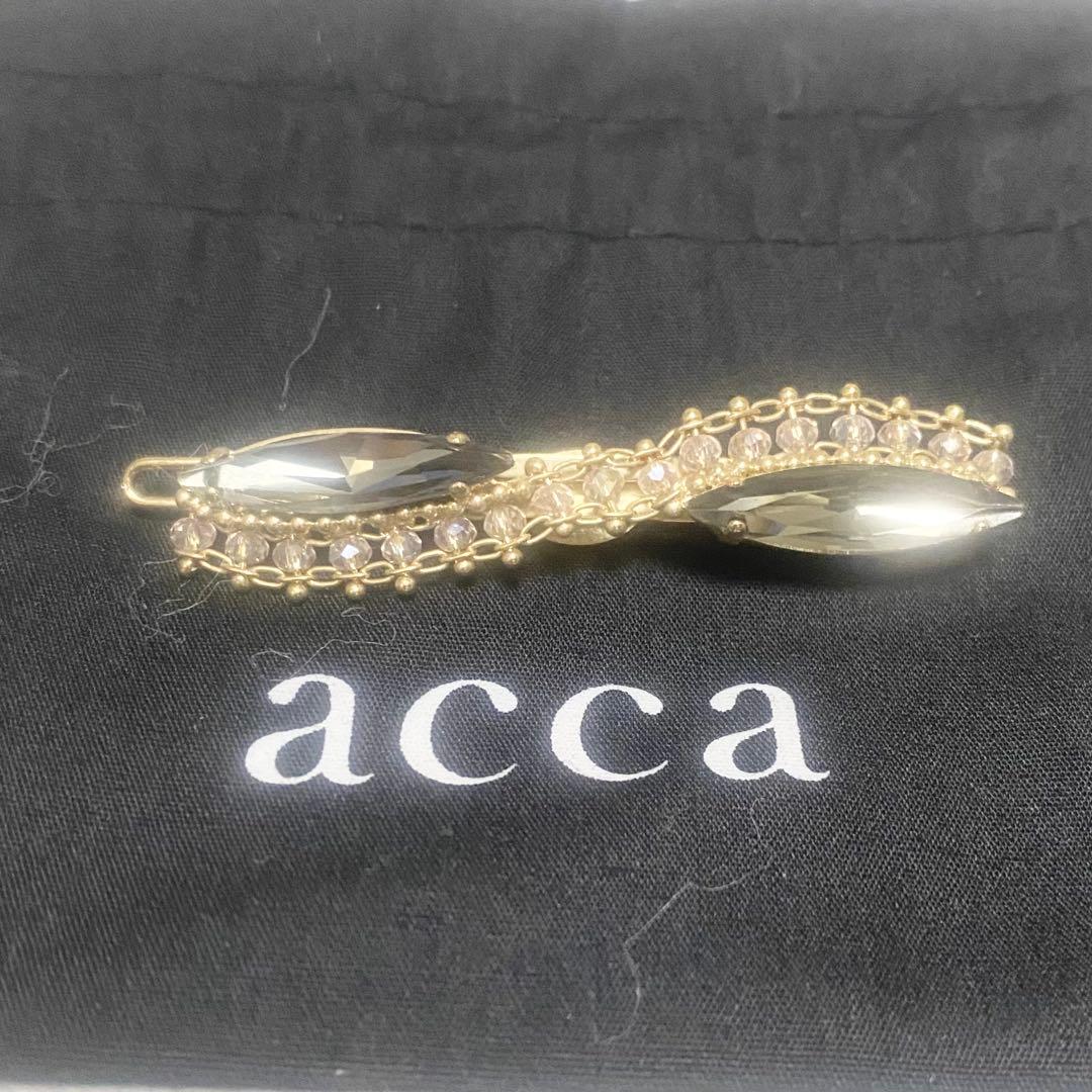 送料無料 アッカ acca ヘアピン スナップピン グレー ほぼ未使用