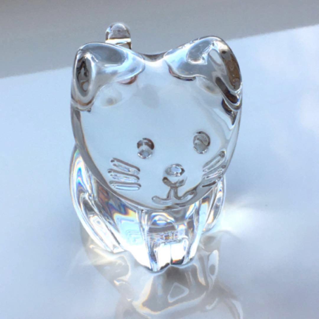 美品】バカラ ミニマルズキャット 猫 ネコ ねこ置物 オブジェバカラ