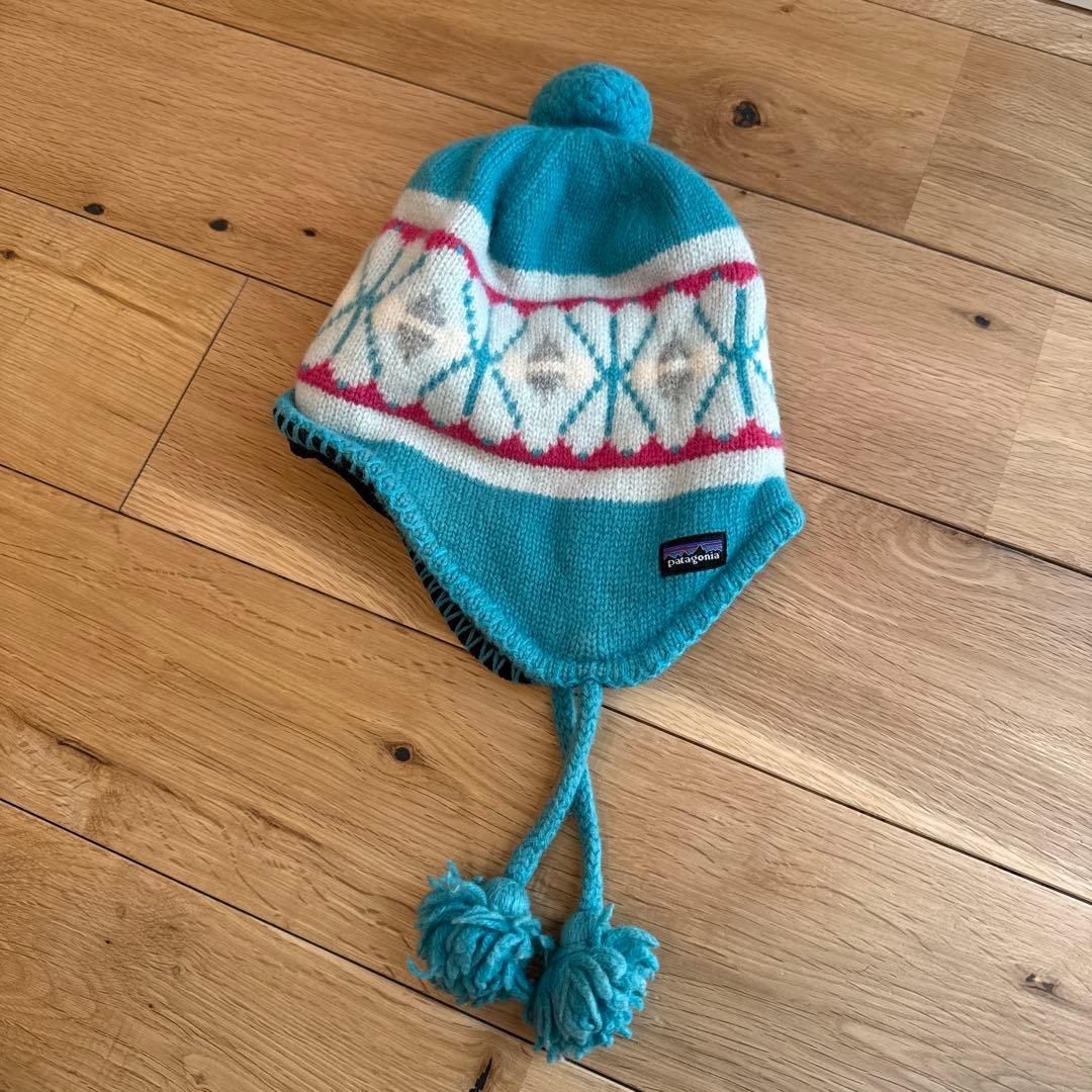 patagonia キッズ 耳当て付き ニットキャップ - メルカリ