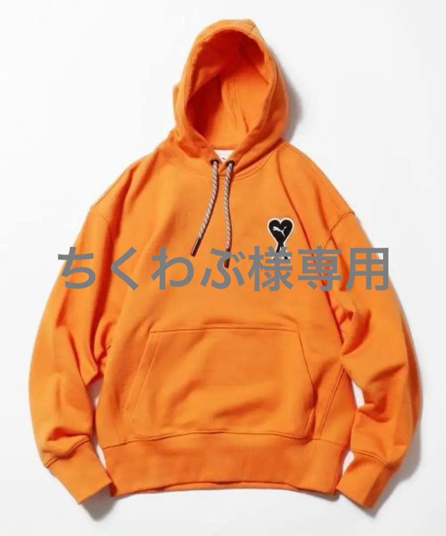 AMI×PUMAオレンジフーディーUS M新品タグ付 AMI PARIS × プーマパーカー
