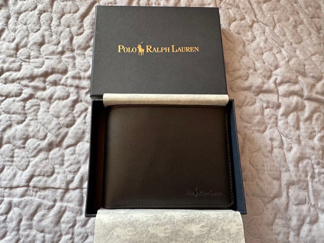 【未使用品】Polo Ralph Lauren ブラック二つ折り財布 箱付き POLO RALPH LAUREN（ポロ・ラルフローレン） 【並行輸入品】POLO Ralph