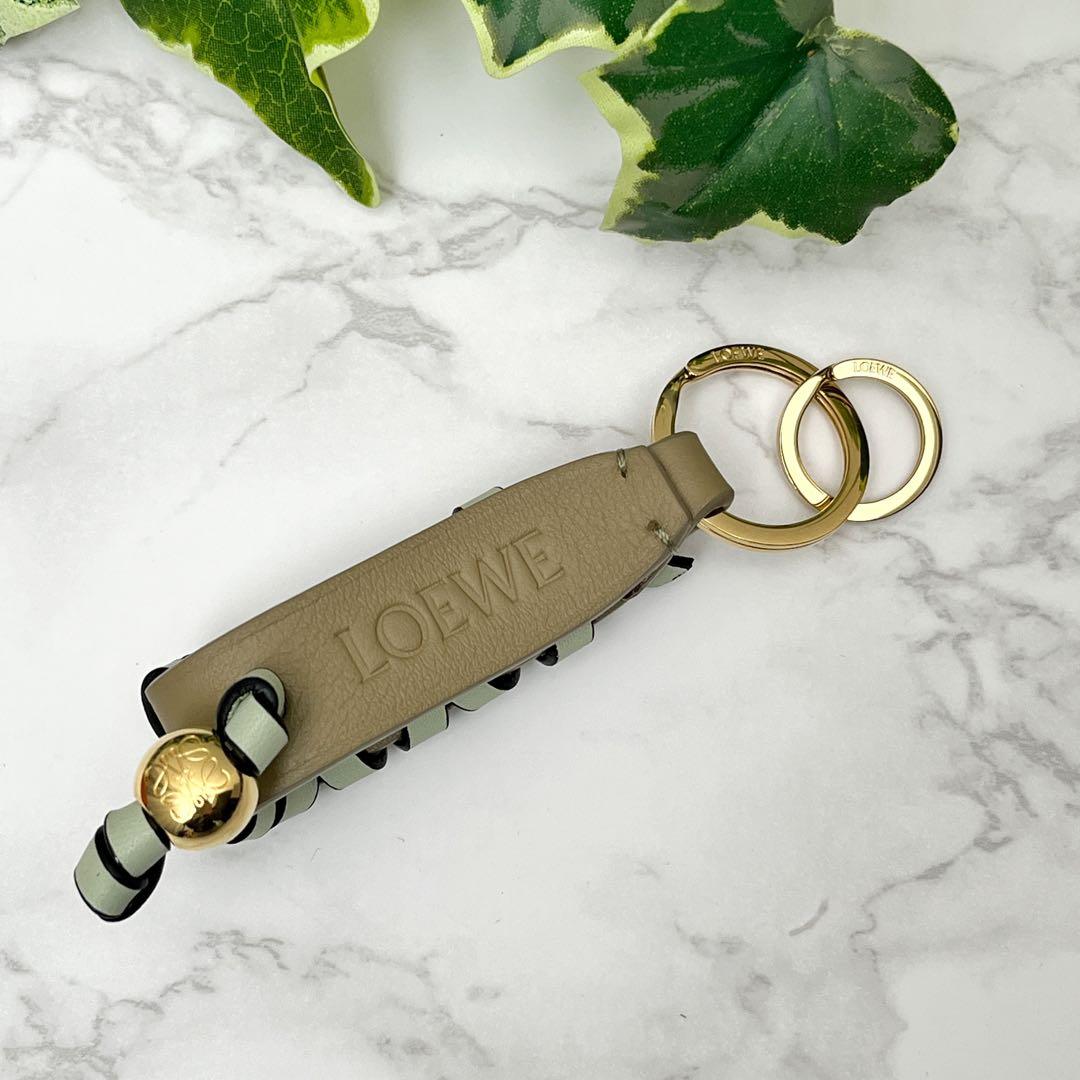 LOEWE ロエベ クロスブレイデッド キーリング（クラシックカーフ 現行