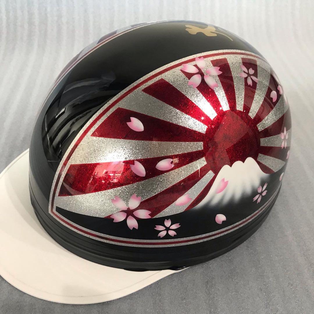 桜 富士日章 コルク半 ヘルメット 三段シート ロケットカウル - メルカリ