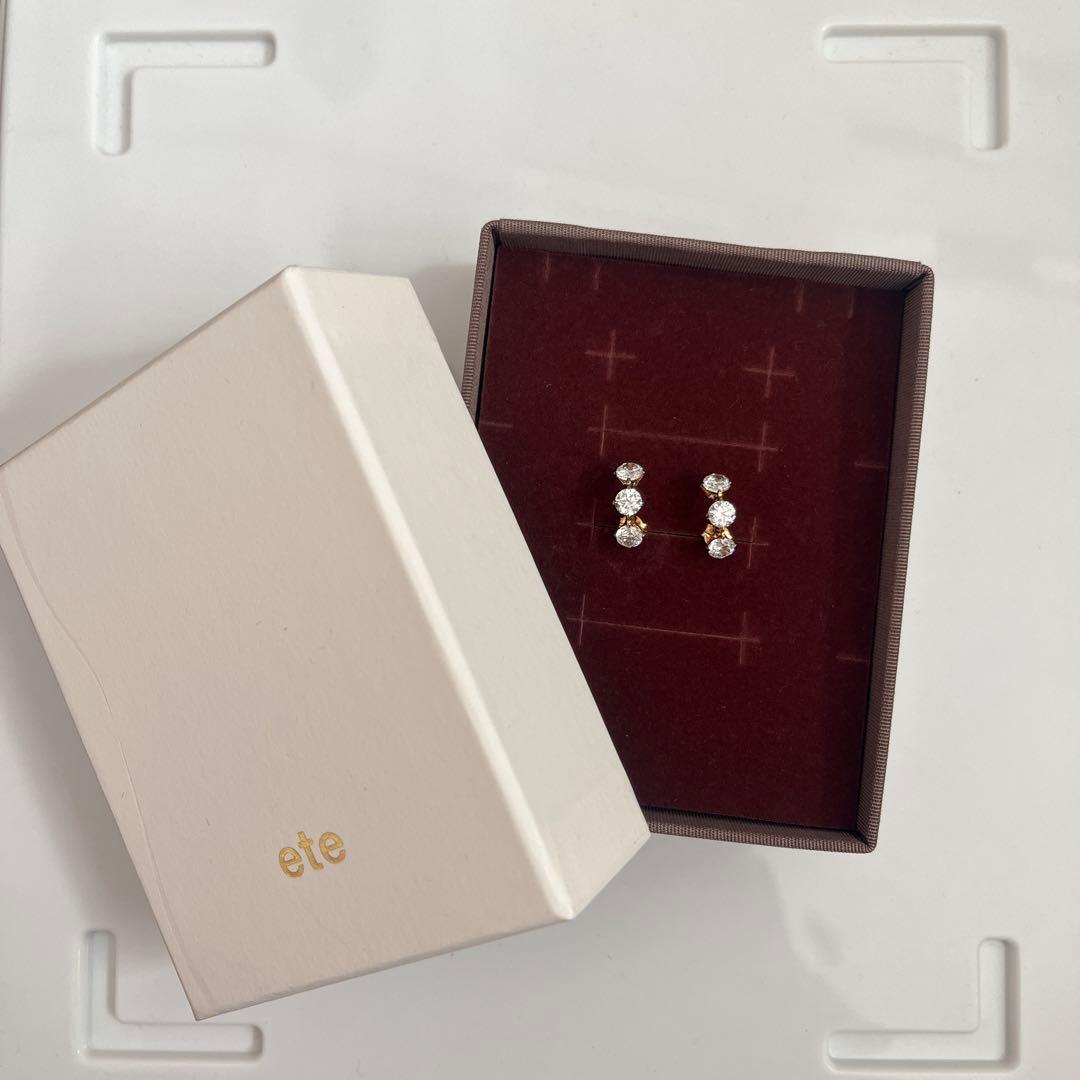 ete クリアビジューピアス 871551 ete（エテ） ピアス クリアビジュー ピアス マーキス レディース