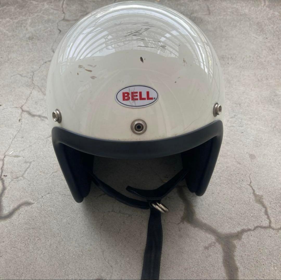 TT&CO ジェットヘルメット アイボリー白 BELL 500-tx L/XL - メルカリ
