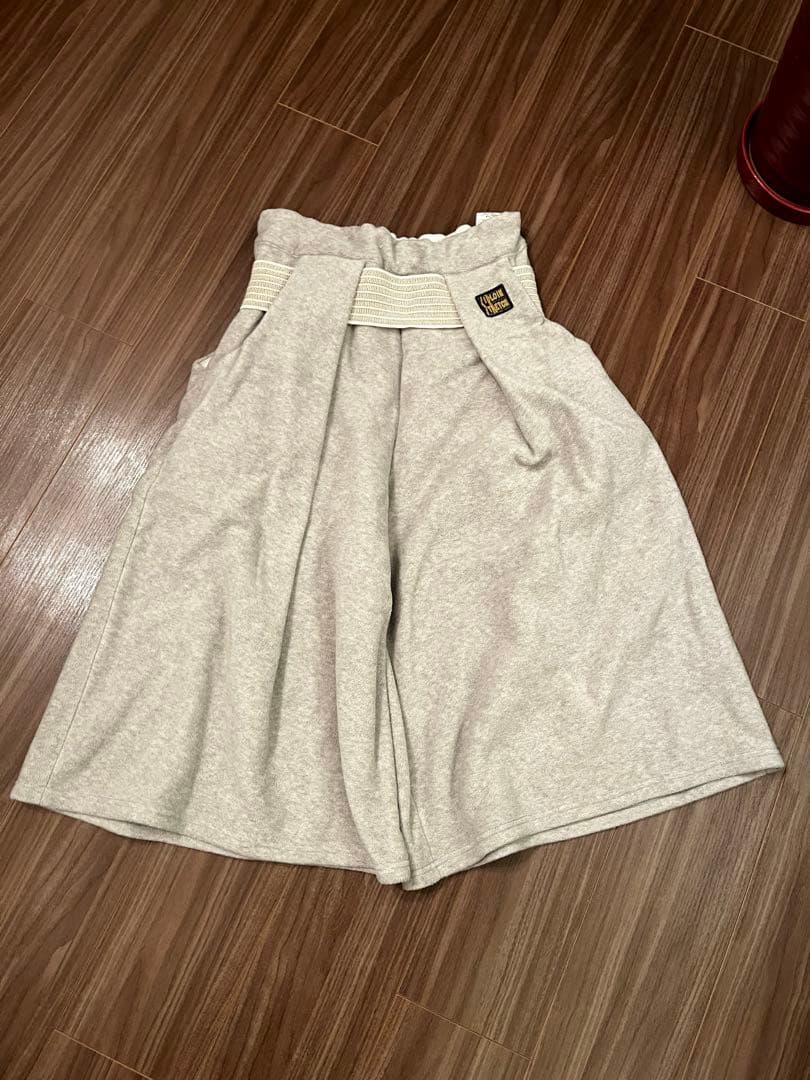 KAPITAL ガウチョパンツ リネンライククロス タックガウチョパンツ(51332150-2024