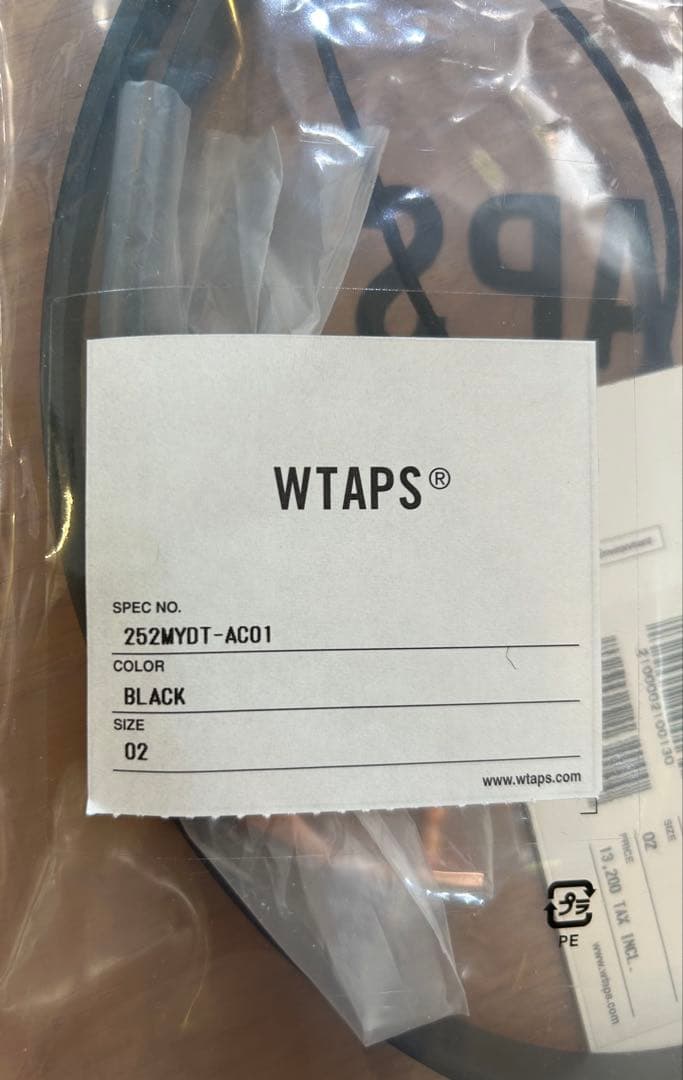 WTAPS ブラック ベルト 252MYDT-AC01 O2 WTAPS Men's 02 Webbed Belt in Black WTAPS