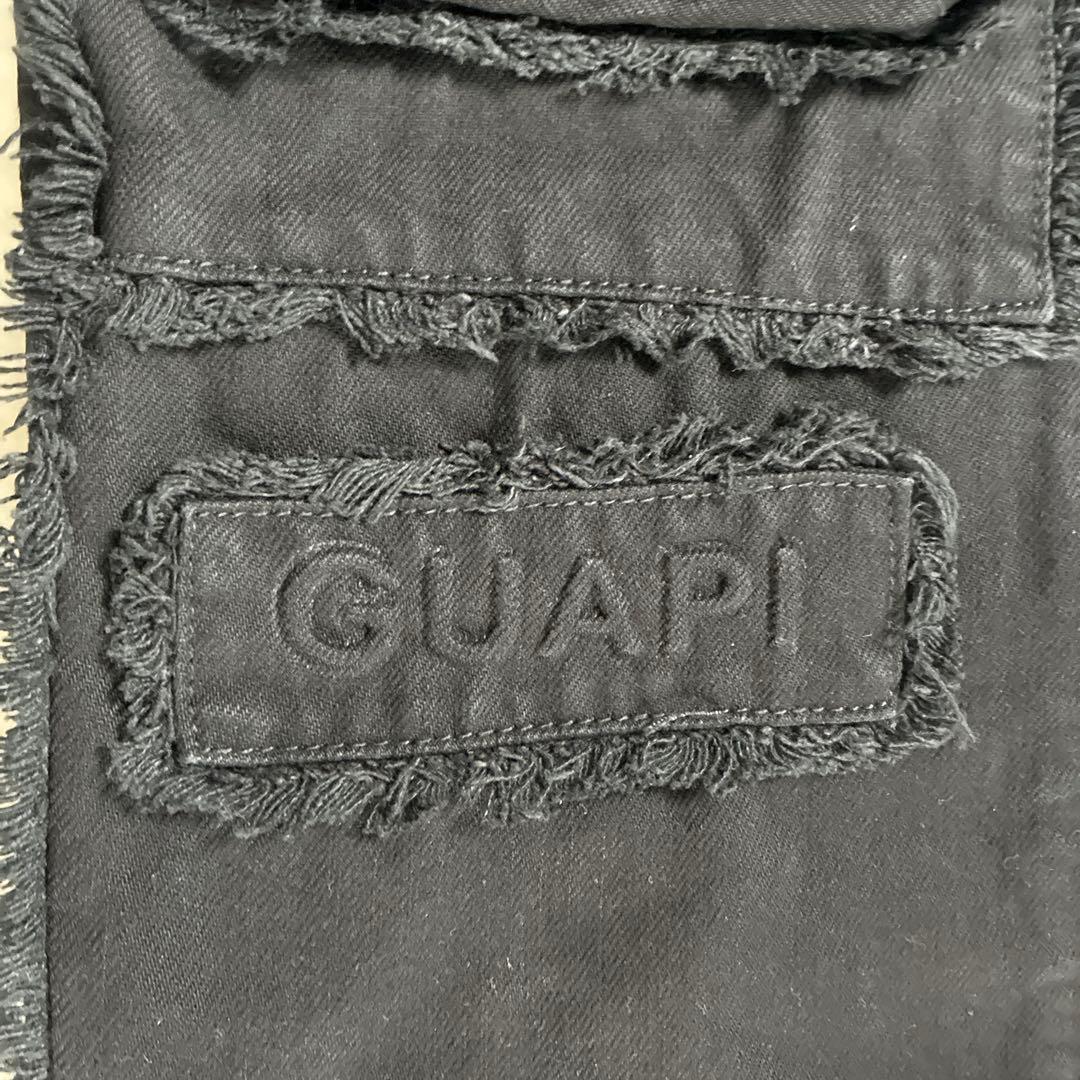 GUAPI リング付き プレミアムカーゴデニム ブラック28インチ - メルカリ