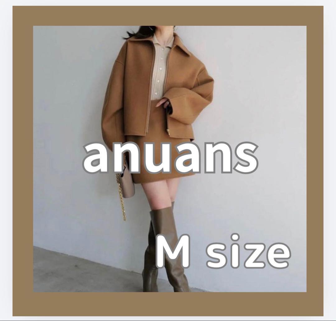 ❤️お値下げ❤️ anuans アニュアンス リバーウールミニスカートM