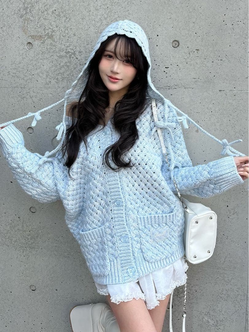 新品未開封 ダーリッチ アントルラックリボンニットボンネット