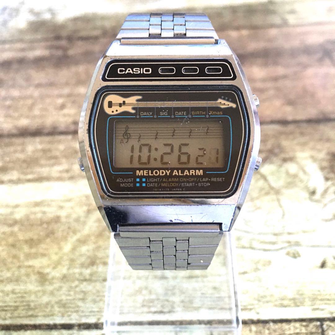 激レア◇中古動品◇M-321◇カシオ デジタル メロディーアラーム ギター