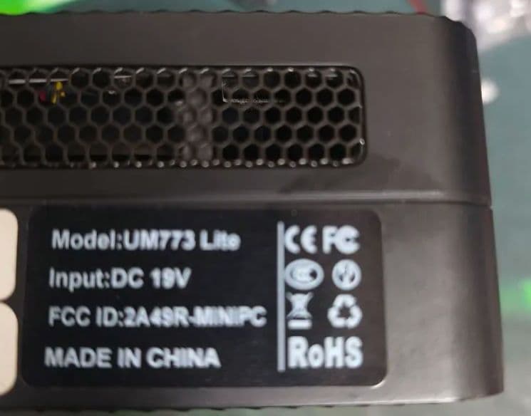 完全ジャンク）MINISFORUM um773 lite ミニpc ryzen - メルカリ
