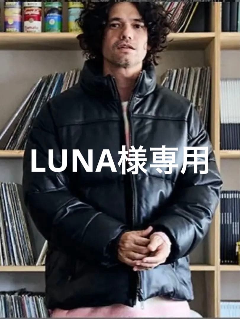 ジャケット・アウター ADAM PATEK leather looose down jacket ADAM PATEK(アダムパテック)】leather looose down jacket ダウン