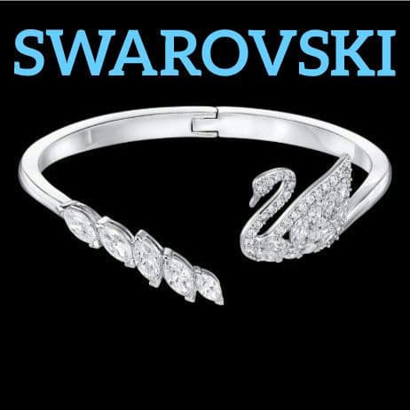 SWAROVSKI　Swan Lake バングル　Mサイズ Swarovski Swan Lake Bracelet - Walmart.com