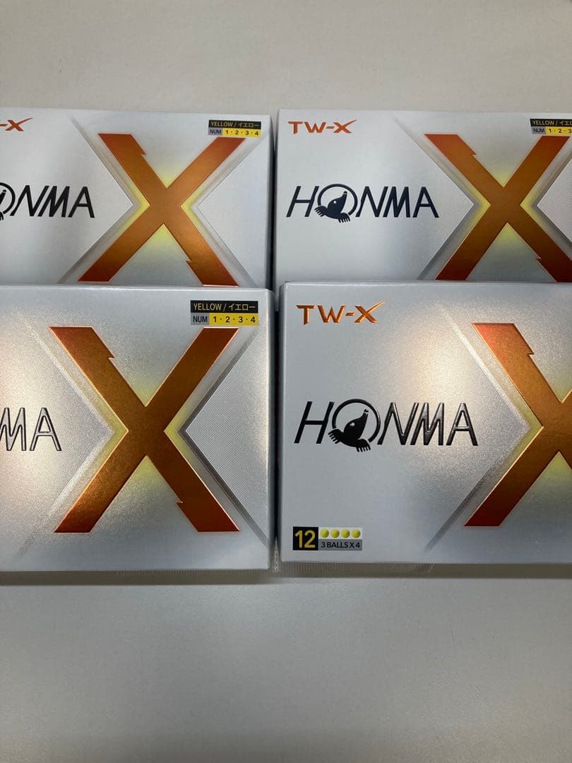 ホンマ TW-X 2024モデル ゴルフボール イエロー【4ダース(48球)⠀】 Amazon.co.jp: ホンマ ゴルフ ボール TW-X TW-S 2024年モデル 1ダース