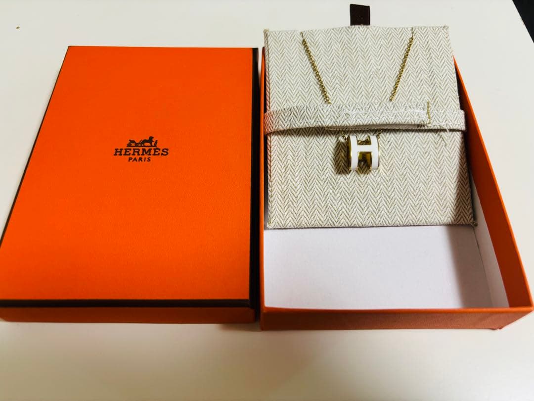 HERMES H型ペンダントネックレス - メルカリ