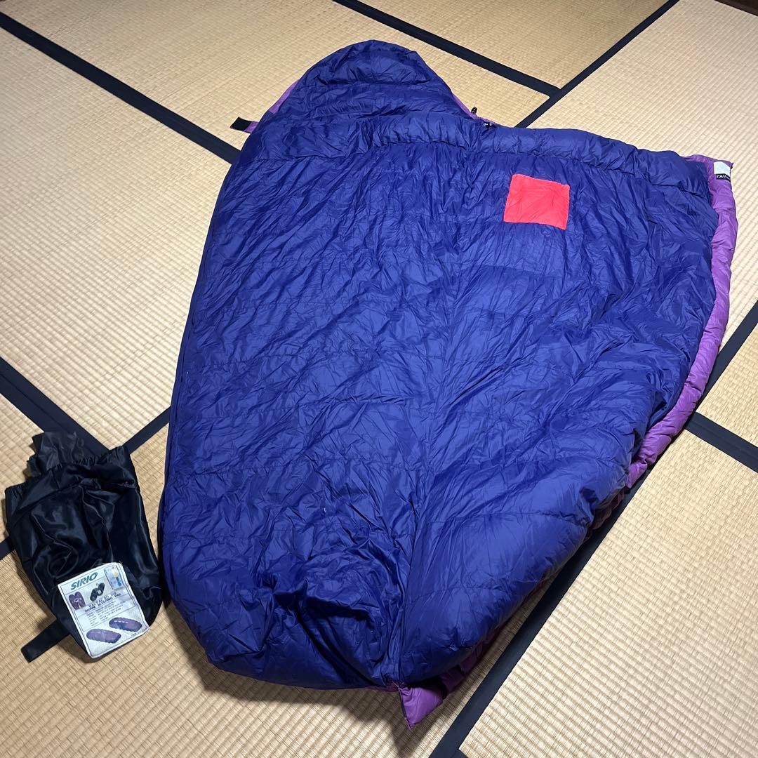 レア ビンテージ】SIRIO シリオ ダウンシュラフ ダックダウン500g秋冬
