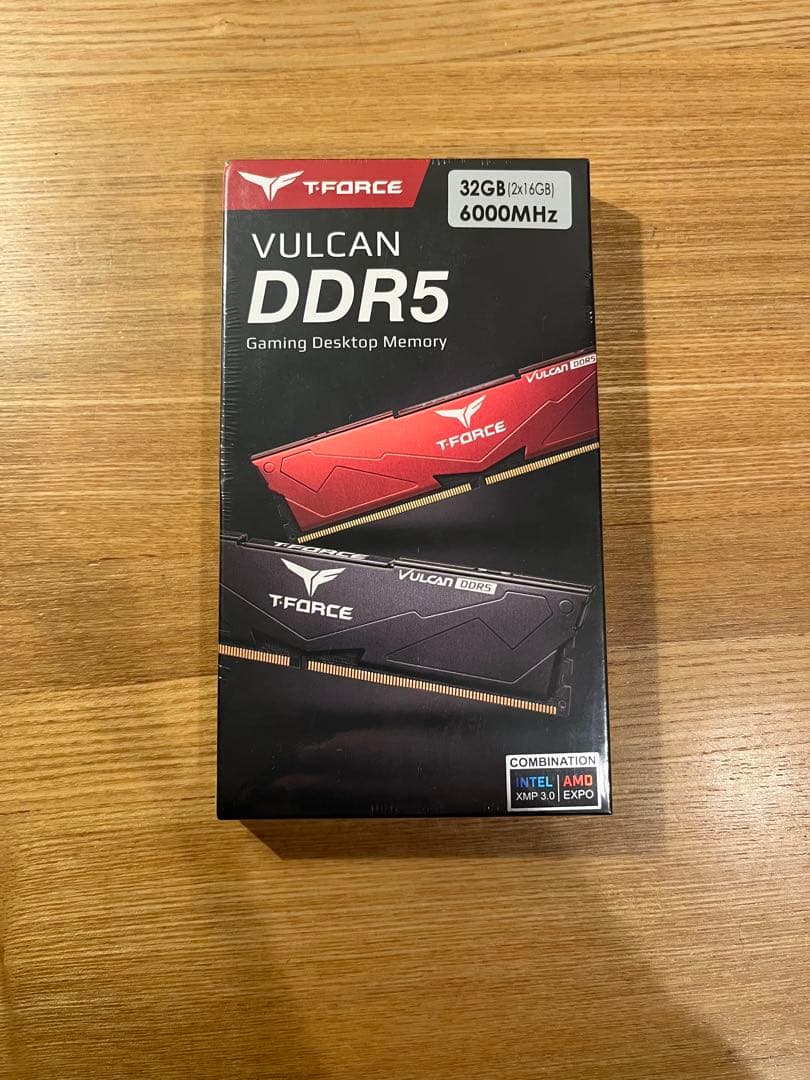 T-FORCE VULCAN DDR5 32GB 6000MHz ブラック Teamgroup T Force DDR5 VULCAN Black 6000MHz 32GB CL38 - PCKumar