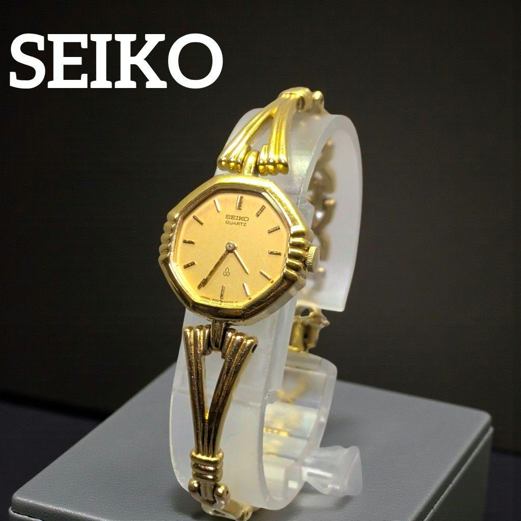 美品】SEIKO セイコー シャリオ ゴールド レディース 腕時計