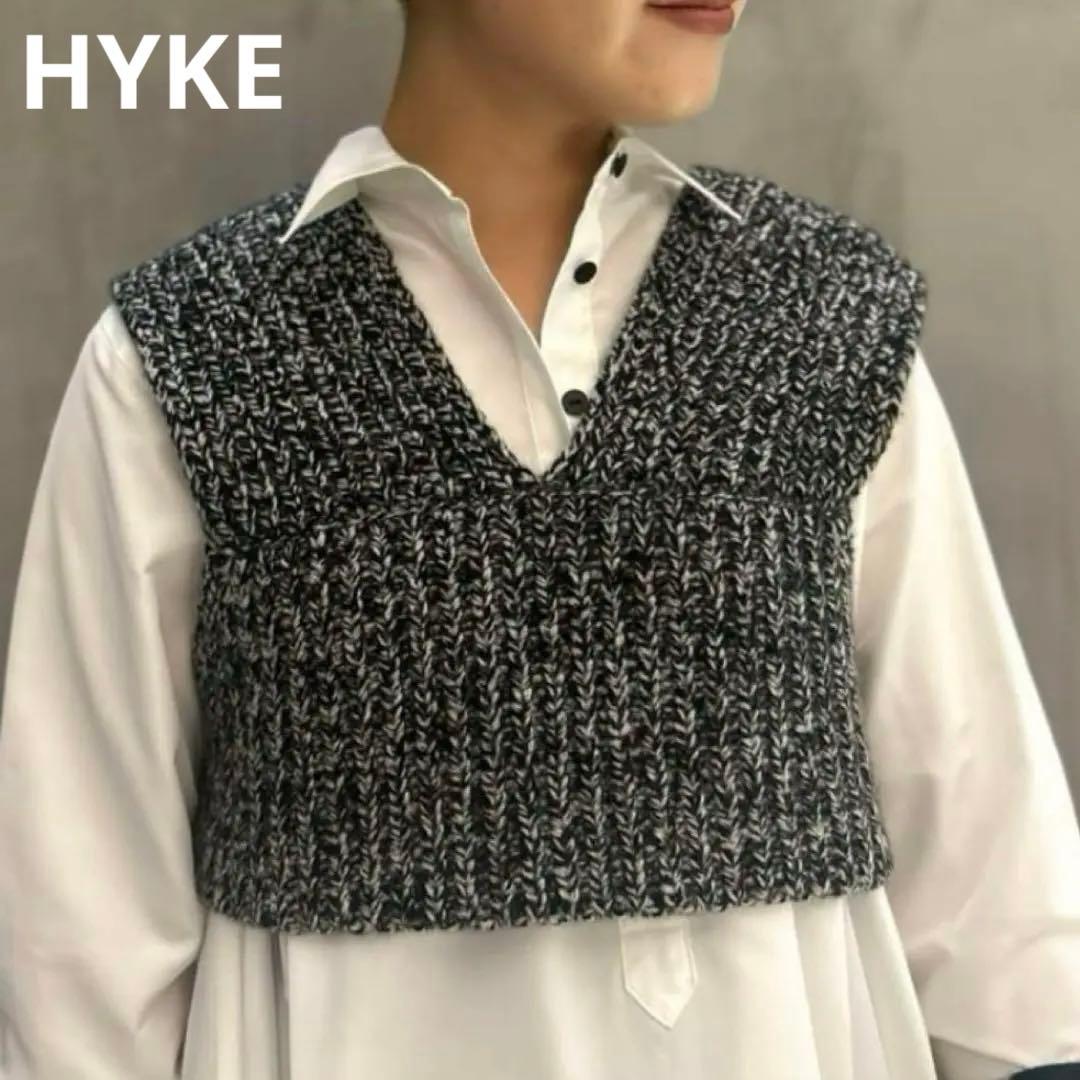 HYKE RIBBED SWEATER BUSTIER TOP ニットベスト - メルカリ