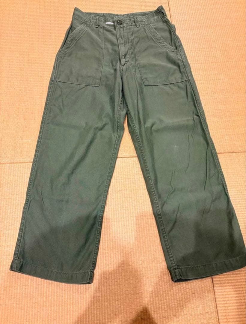 W30 L29 60s 米軍実物 ベイカー パンツ OG-107 USA製 W30 L29 60s 米軍実物 ベイカー パンツ OG-107 USA製 - メルカリ