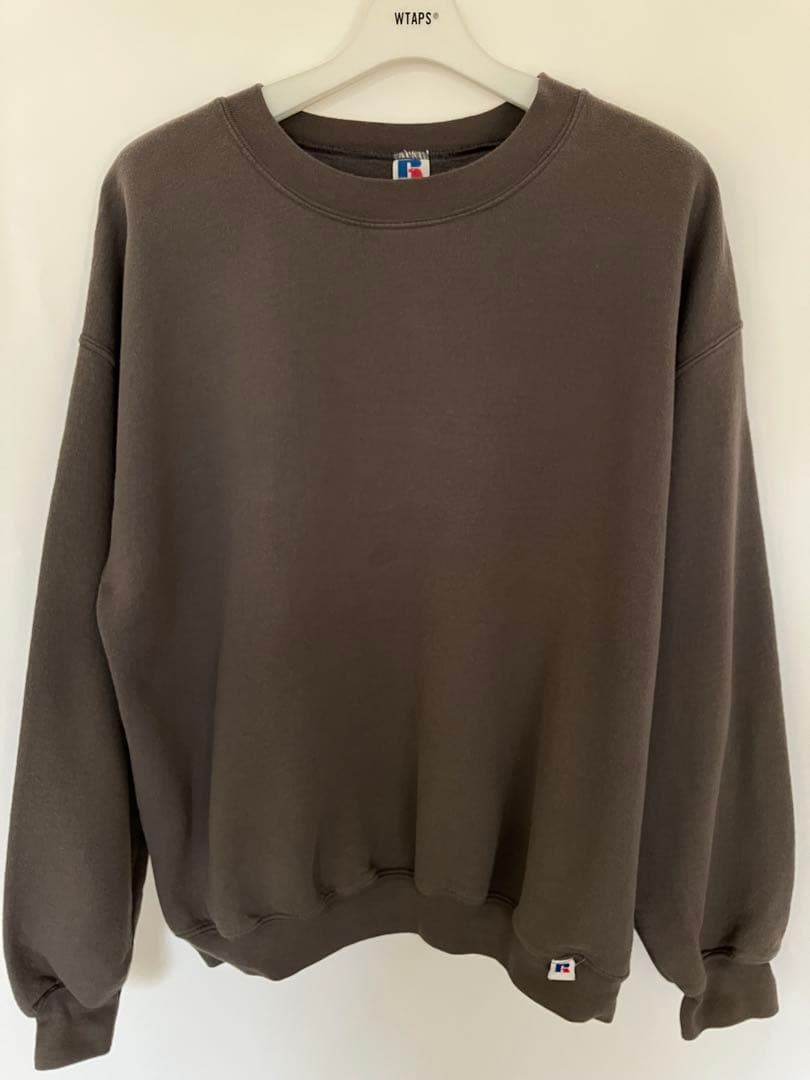 希少 80s USA製 Russelラッセル スウェット チャコールグレー XL 90年代 RUSSELL ラッセル ブランクスウェットシャツ 無地 メンズ2XL