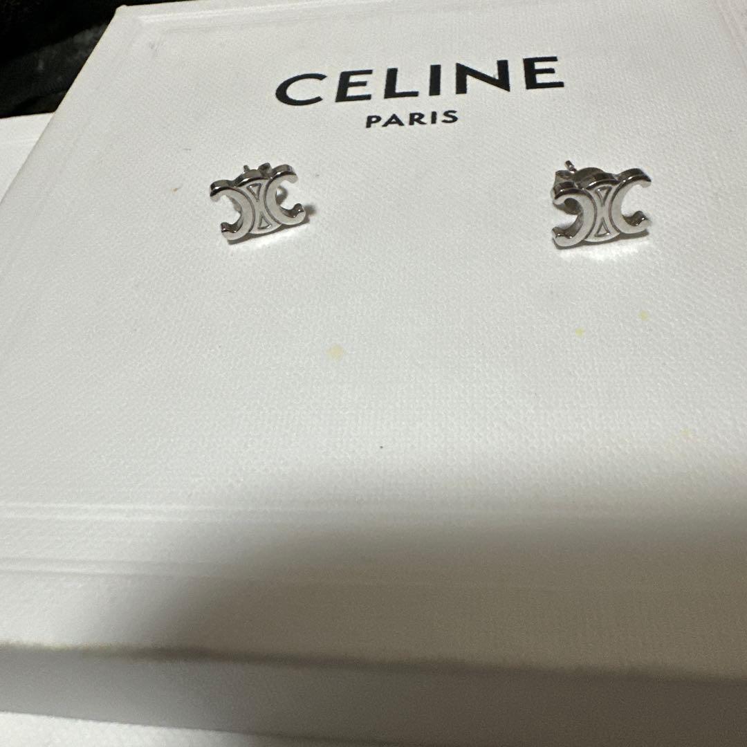 CELINE シルバー スタッドピアス - メルカリ