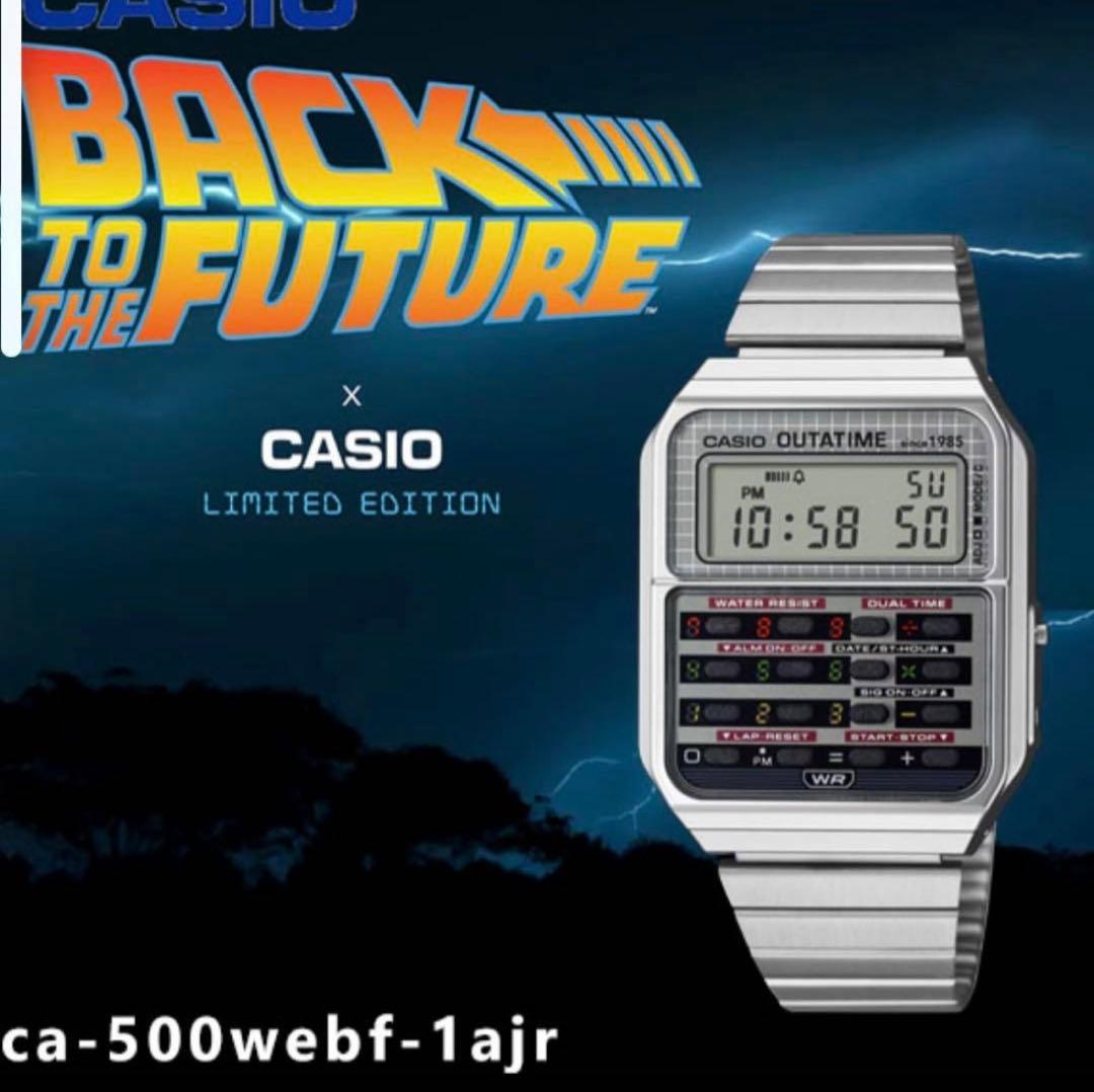 新品未開封 CASIO CA-500WEBF-1AJR　バックトゥザフューチャー CASIO CALCULATOR「CA-500WEBF-1AJR」×『バック・トゥ・ザ