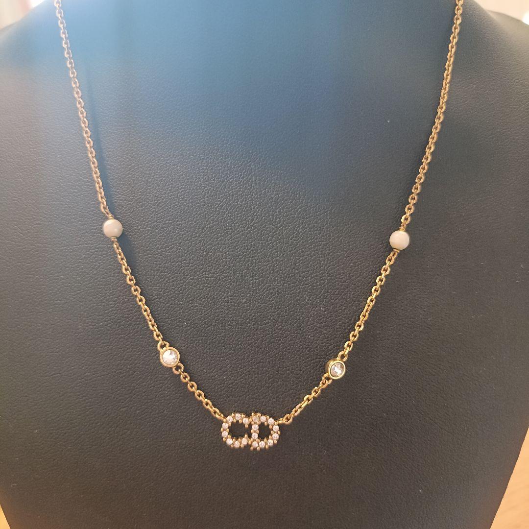 Christian Dior ネックレス クレール パール 剥がれあり - メルカリ