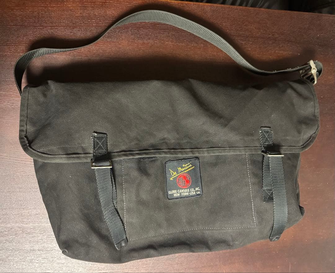 De Martini ブラック メッセンジャーバッグ De Martini｜Messenger bag｜Canvas Duck/Black | セレクトショップ