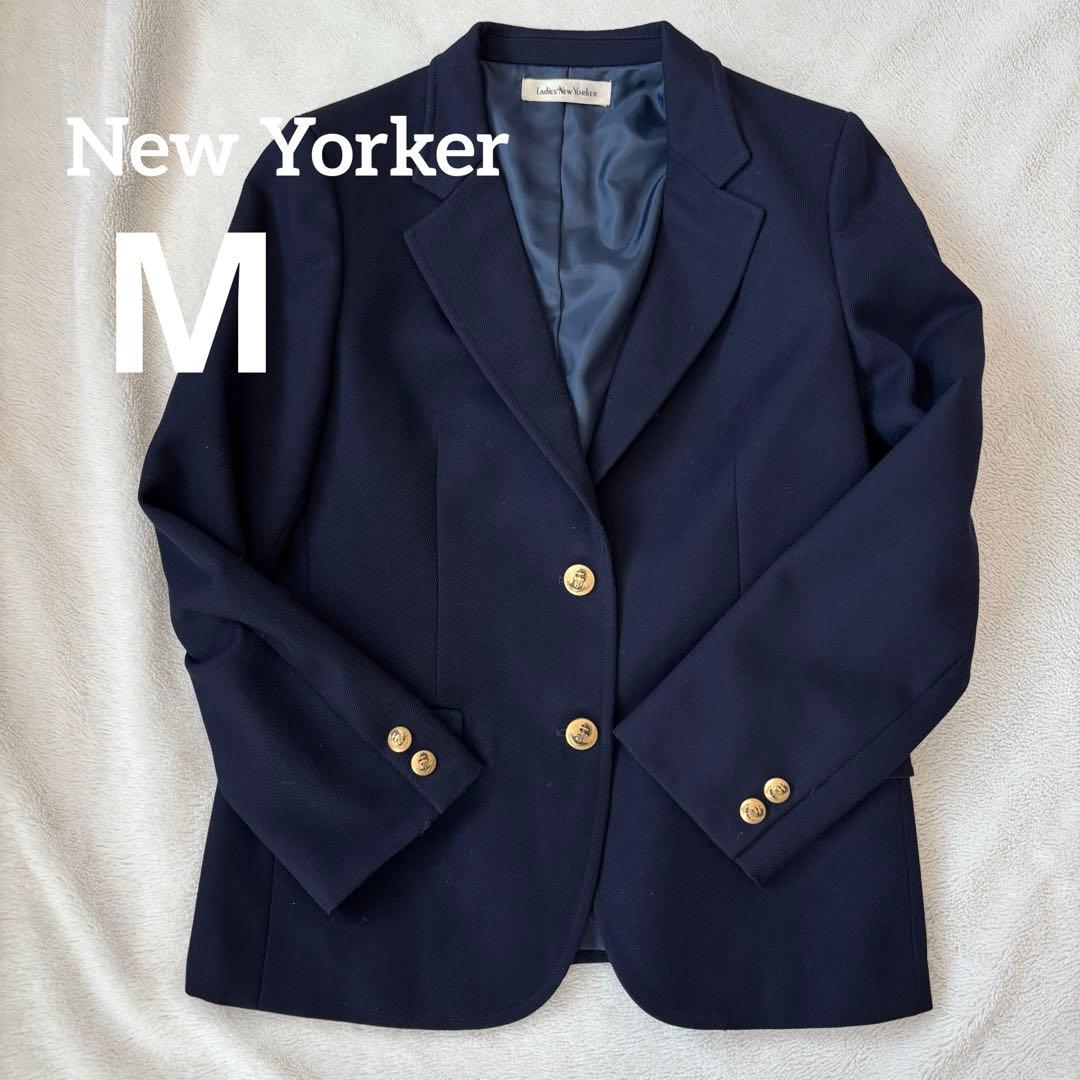 NEWYORKER 紺ブレ ネイビー レディース ジャケット 9 金ボタン - メルカリ