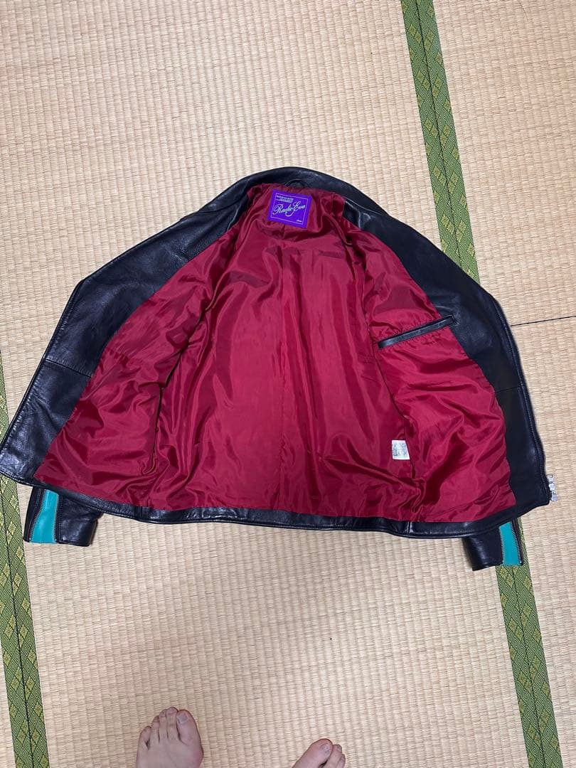 RADIO EVA エヴァ13号機 マリ着用 本革ダブルライダースジャケット L