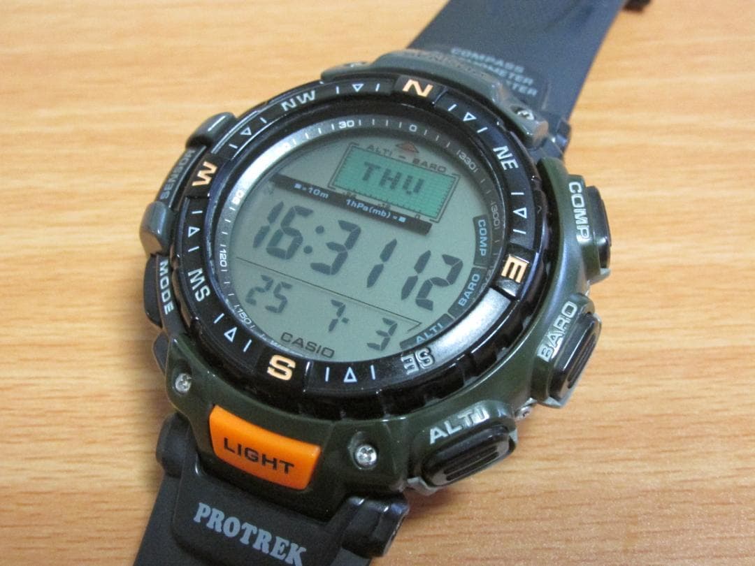 美品】プロトレック PRG-40 ⑳ アーミーグリーン - メルカリ