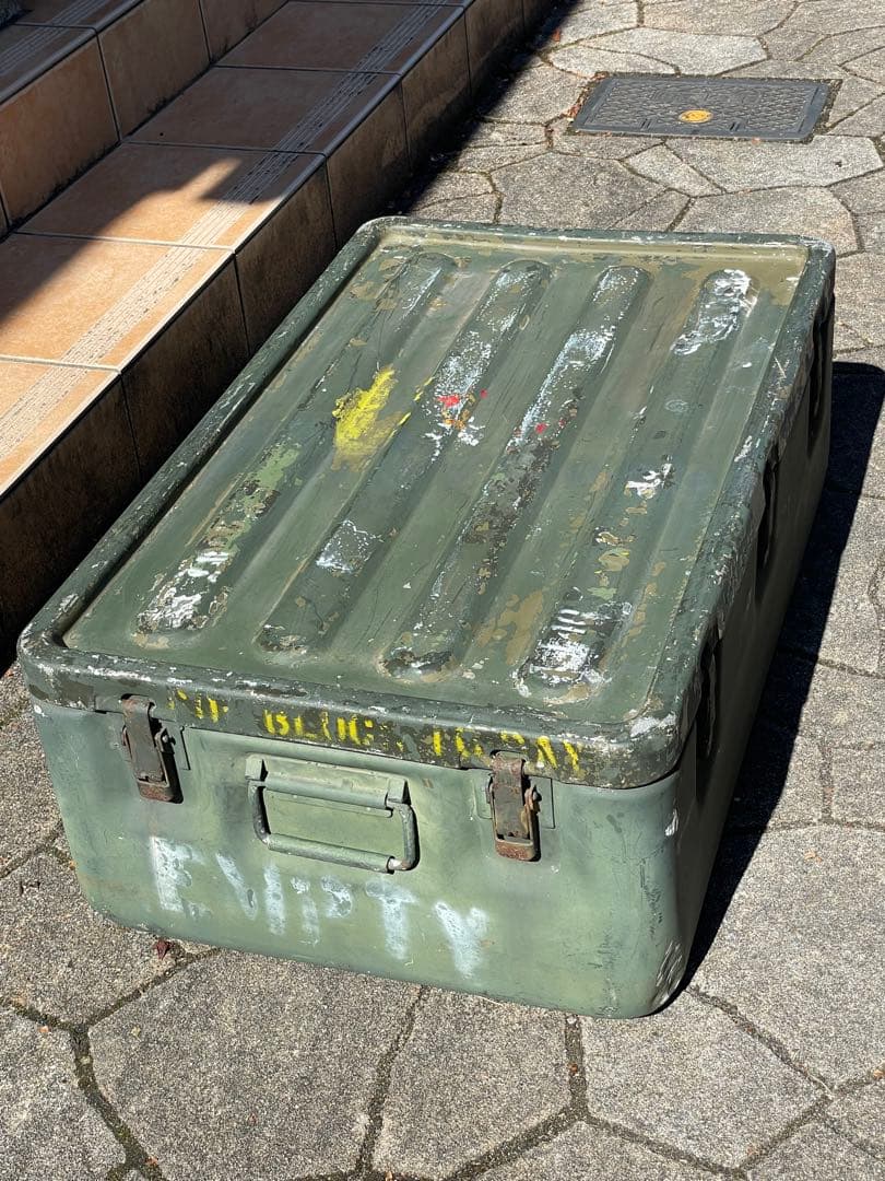 アルミコンテナ　米軍？　ヴィンテージ　アメリカ MILITARY（ミリタリー） 実物 USED ドイツ軍 ZARGES社製 ヴィンテージ