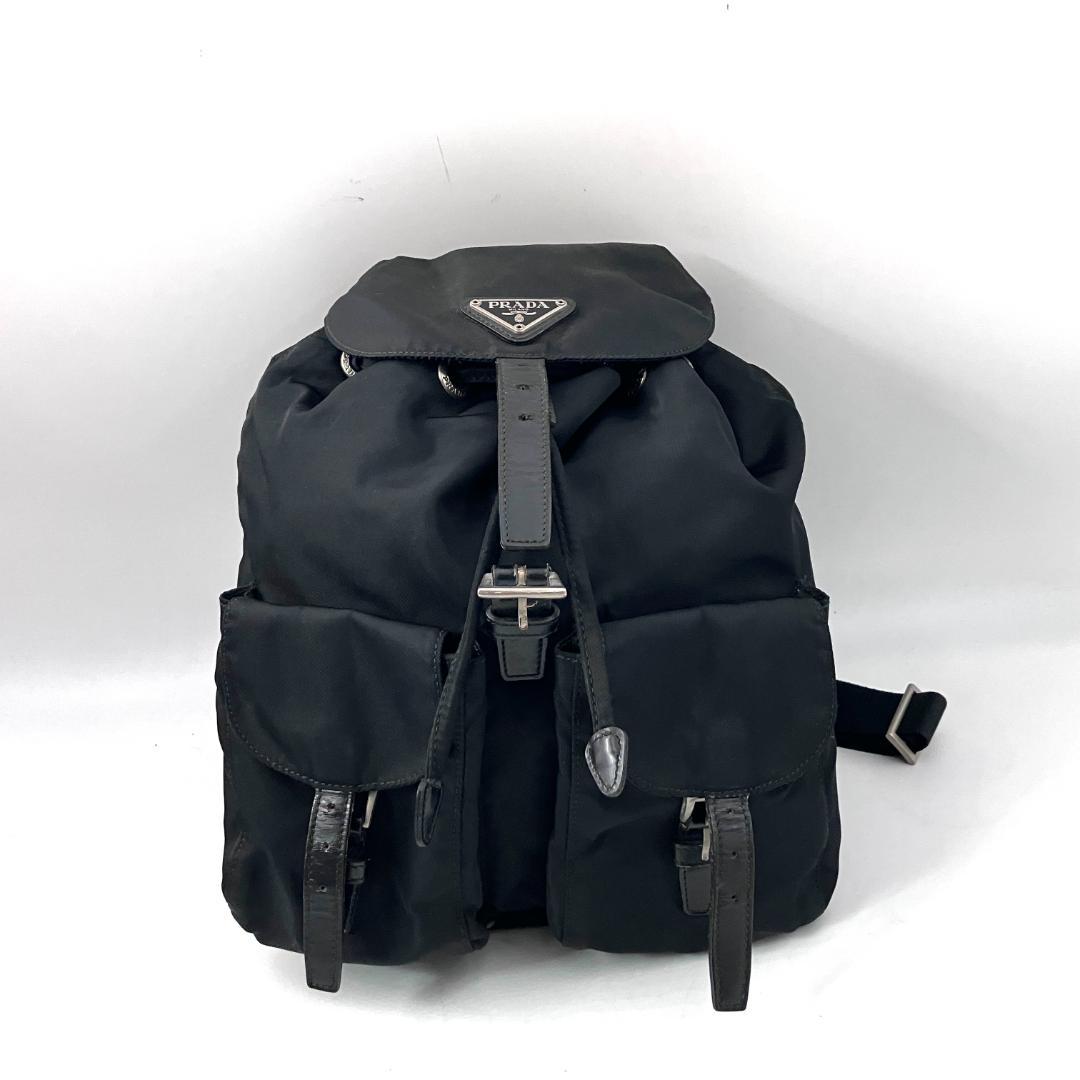 PRADA 3113 プラダ リュックサック バックパック ポコノ 黒 PRADA 3113 プラダ リュックサック バックパック ポコノ 黒 PRADA