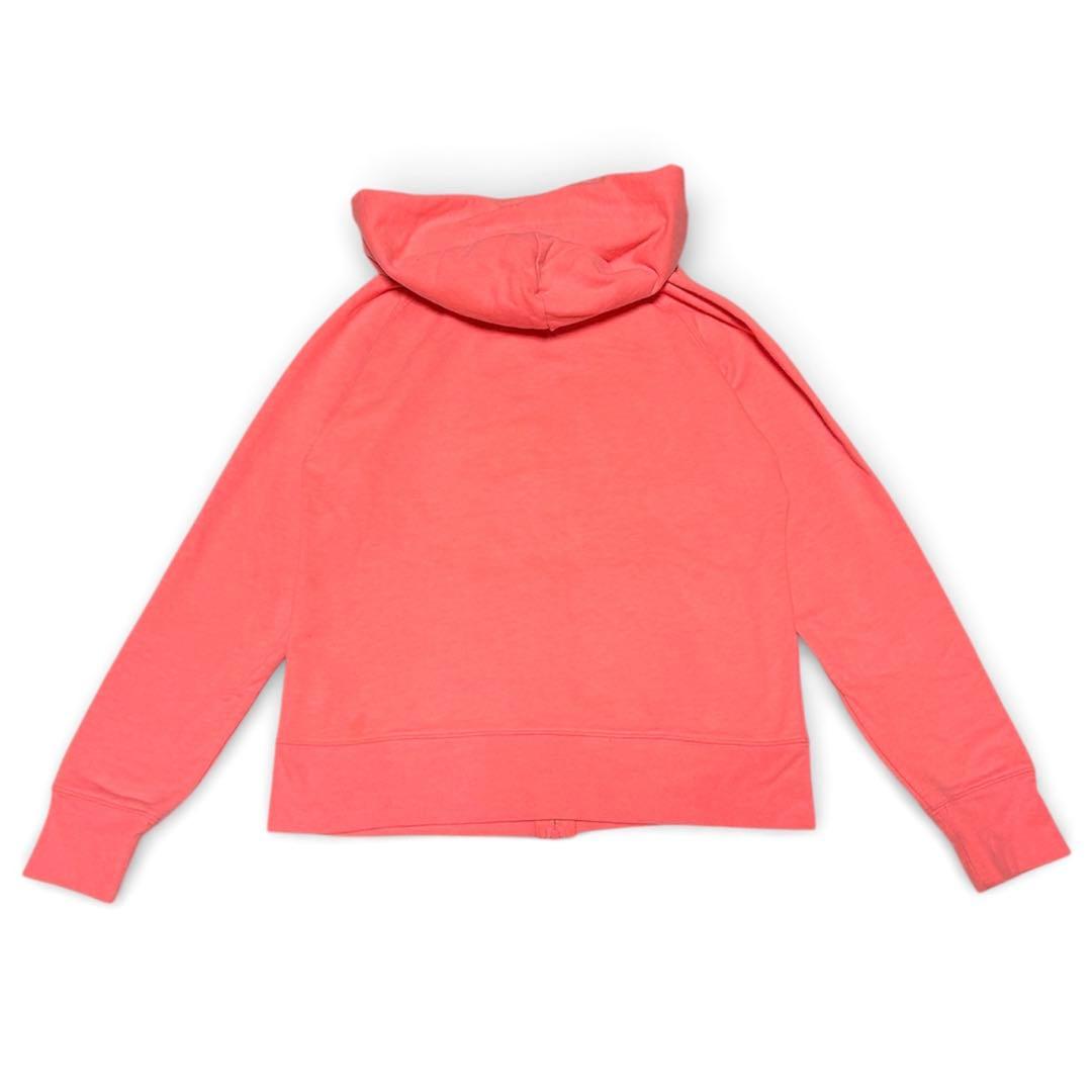 00s oldgap 激レアカラー 蛍光ピンク ロゴ 短丈 ジップパーカー Gap
