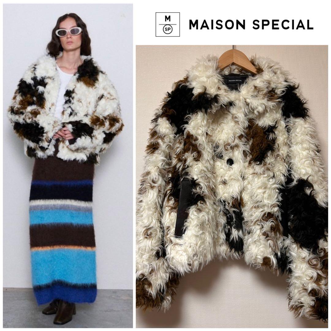 MAISON SPECIAL♡Curl Faux Fur Coat ZW COLLECTION FAUX FUR SHORT COAT - Brown | ZARA United States