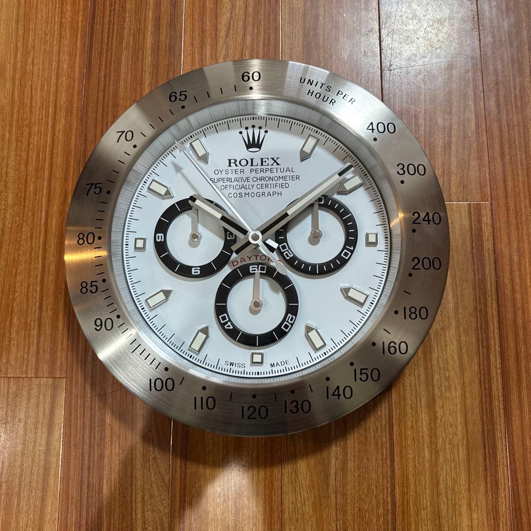 ROLEX COSMOGRAPH 掛時計 ホワイト ロレックス コスモグラフ デイトナ ウォッチ：18 ct ホワイトゴールド